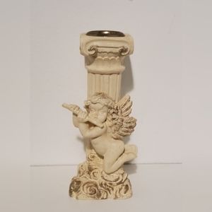 Vintage Candle Holder Cerub